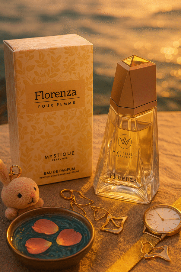 MYSTIQUE PERFUMES - FLORENZA Perfume EDP Spray | Floral Citrus Fresh Rose Fruity Woody Patchouli Warm Spicy Fragrance
